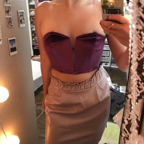 Victoria’s Secret Dream Angels Purple Corset Crop - Picture 7 of 7